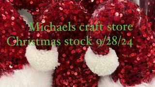 Michaels craft store Christmas stock 92824 [upl. by Olgnaed603]