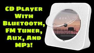 Jimwey CD Player Review Bluetooth FM Radio and More [upl. by Eivod]