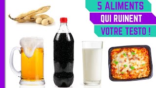 5 aliments et boissons qui tuent votre taux de testostérone [upl. by Suiratnauq]