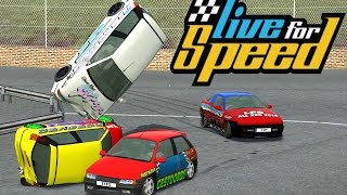 Live for Speed Banger Racing Crashes 2 [upl. by Reltuc]