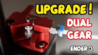 Ender 3 v2 upgrade  Improve Your 3D Printer  Dual Gear Extruder [upl. by Aivek]