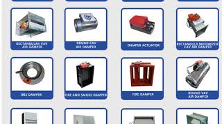 Hvac Damper  Damper Type  Explain in English and Hindi [upl. by Oigroig447]