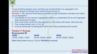 How to Organize and Sort Documents [upl. by Manthei]