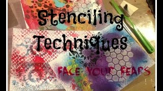 Stenciling Techniques [upl. by Dnomsaj]