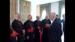 Incontro del Presidente Napolitano con i nuovi Cardinali italiani [upl. by Llywellyn]