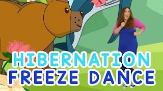 Hibernation Freeze Dance  Winter Brain Break Sing Play Create [upl. by Pinette428]