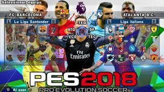 PES 2018 PSP PPSSPP  iOS  ANDROID Super Atualizado Download ISO and Savedata [upl. by Erinna]