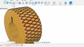 How to make knurling in fusion 360  Fusion 360 Tutorial [upl. by Anselma]