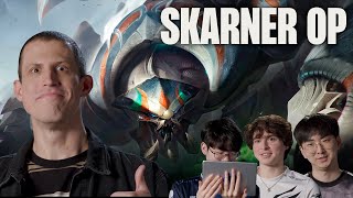 Will Skarner be OP LCS Junglers react to the Skarner VGU [upl. by Aicylla]