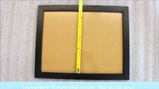 How To Measure a Picture Frame [upl. by Atsillac]