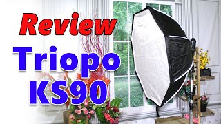 Review Softbox difuser Octagon Triopo KS90 [upl. by Bergen]