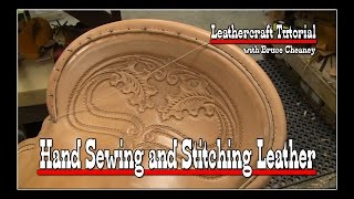 Leatherworking ✔ Hand Sewing Leather  Saddlemakers Secrets [upl. by Seabrook688]