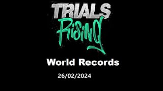 Trials Rising World Records 26022024 [upl. by Anitnemelc101]