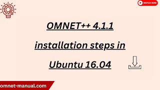 OMNET 4 1 1 installation steps in Ubuntu 16 04 [upl. by Elleinahc]