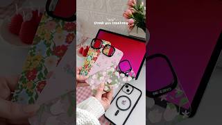 3 different cases with only 1 base case 🌷 Iphone 13 aesthetic cases unboxing 💌 CASEBANG cases ☁️ [upl. by Maris]