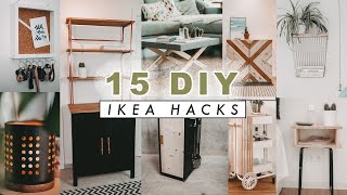 15 DIY Ikea Hacks  Upcycling Ideen im BohoScandi Look  einfach und schnell  EASY ALEX [upl. by Frohne]