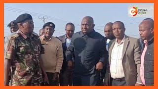 CS Kipchumba Murkomen arrives at Londiani junction where more than 45 people died in an accident [upl. by Downey]