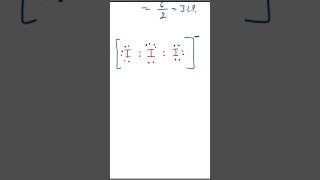 Lewis structure of I3 triiodide ion shorts lewisstructure iitjee iodine chemistry science [upl. by Ludlew]