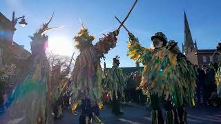 13 January 2024 Earlsfield Common by Bourne Borderers at the Whittlesea Straw Bear Festival [upl. by Areivax680]