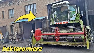 Montujemy HEKTAROMIERZ do CLAAS dominator 76 [upl. by Airyk]