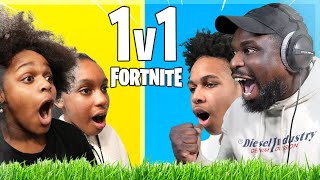 Our Dad Wanted A 1v1 Family Fortnite Contest [upl. by Eityak]