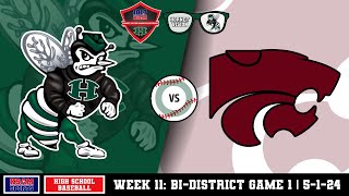 Huntsville Hornets vs Whitehouse Wildcats  txhsbaseball BiDistrict Playoffs on KSAM Sports [upl. by Arraik]