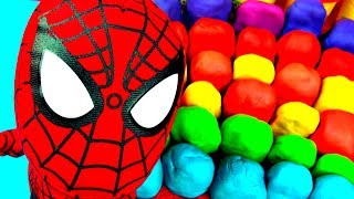 30 Play Doh Surprise Eggs SPIDERMAN Thomas amp Friends Disney Princess Cars Spongebob Kinder FluffyJet [upl. by Quiteris32]