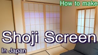 Japanese woodworking projects  Making Japanese Shoji Screen  Samurai woodworker joinery [upl. by Ilsa192]