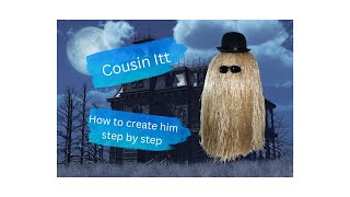 How to create Cousin Itt from the Addams Family for Halloween [upl. by Hesler]