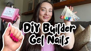 BUILDER GEL NAILS TUTORIAL How to Do Your Own Nails at Home Hard Gel Poly Gel Luminary [upl. by Einehpets491]