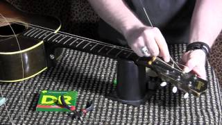 How to change strings on your acoustic guitar and tune with SNARK clip on tuner [upl. by Bonns146]