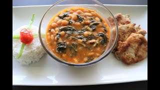 HARICOTS AUX EPINARDS EASY BEANS WITH SPINACH RECIPE  MADESU NA EPINARD [upl. by Suruat300]