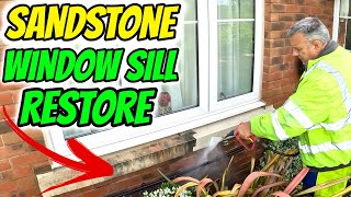 The Satisfying Restoration of Sandstone Window Sills [upl. by Sherard]