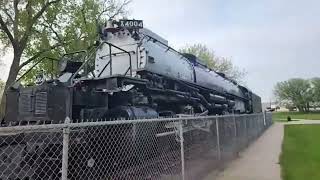 Big Boy Steam Engine 4004 in Cheyenne WY [upl. by Buine474]