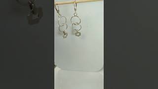 Aros Plata 925 con argollas y flor Tienda online wwwmujeryargentinacomar [upl. by Anaitsirhc]