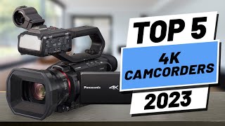 Top 5 BEST 4K Camcorders of 2023 [upl. by Nitram]