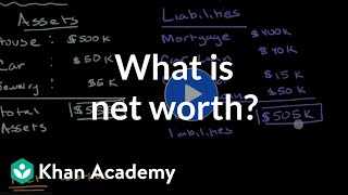 What is net worth  Financial goals  Financial Literacy  Khan Academy [upl. by Clarine809]