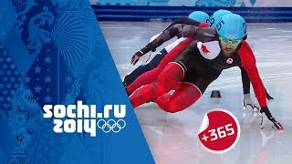 Hamelin Gold  Mens Short Track Speed Skating 1500m Full Final  Sochi365 [upl. by Herrle419]