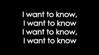 KONGOS  I want to know Lyrics [upl. by Gamaliel]