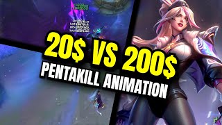 PENTAKILL ANIMATION FOR 20 VS 200  League of Legends [upl. by Zetnod]