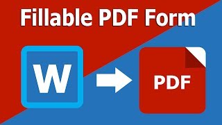 How to Make Fillable PDF Form from Using Microsoft Word in Adobe Acrobat Pro [upl. by Kelula]