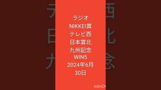 競馬 ラジオnikkei賞 テレビ西日本北九州記念 福島競馬場 小倉競馬場 WIN5 2024年6月30日 [upl. by Yong]