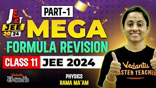 JEE Main 2024 Jan Attempt  JEE 2024  Complete Formula Revision Physics Class 11  JEE Physics [upl. by Hollinger]