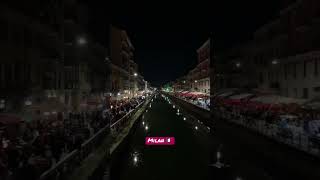 Nightlife in Milan Italy  Navigli [upl. by Melcher]