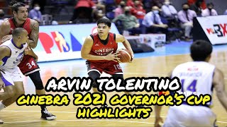 Arvin Tolentino GINEBRA 2021 Governors Cup Highlights [upl. by Aizatsana856]