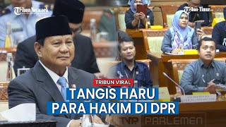 Pesan Prabowo lewat Telepon Saat Audiensi DPR Janji Sejahterakan Hakim [upl. by Lainad223]