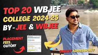 Top Wbjee college 20242025  Fees  Placement  Ranking  Wbjee Result  Jee Mains low rank college [upl. by Krissy]