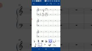 音量注意⚠️②Android用楽譜作成アプリ【Notation Pad】で作ってみた [upl. by Plerre801]