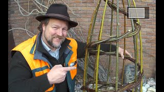 Rankobelisk für die Gartensaison flechten  einfache Methode [upl. by Yup]