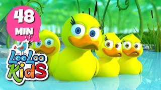 Five Little Ducks  S1EP18 Fun and Play MIX  LooLoo Kids Songs for Kids [upl. by Nelo]